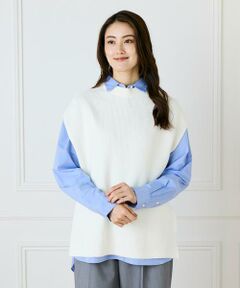 I.T.'S. international / イッツインターナショナル ベスト | モックネックジレ