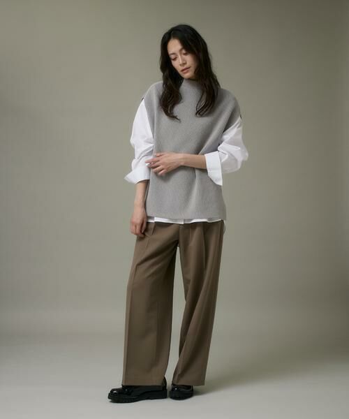 I.T.'S. international / イッツインターナショナル ベスト | モックネックジレ | 詳細5