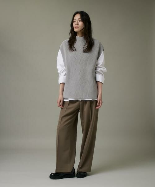 I.T.'S. international / イッツインターナショナル ベスト | モックネックジレ | 詳細6