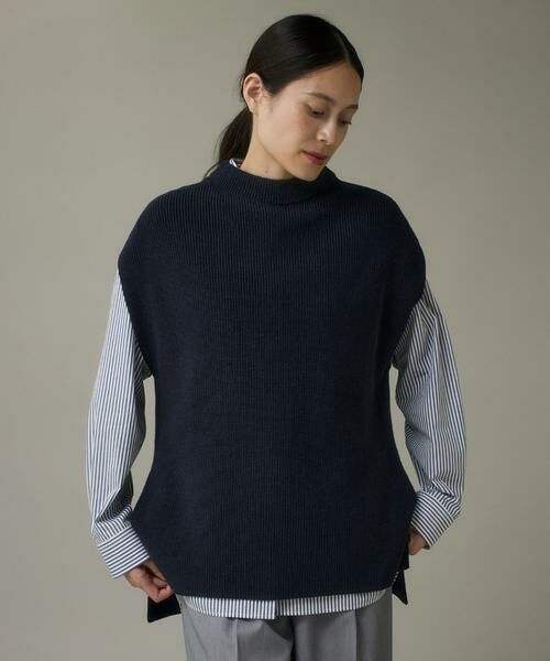 I.T.'S. international / イッツインターナショナル ベスト | モックネックジレ | 詳細8