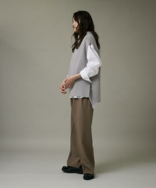 I.T.'S. international / イッツインターナショナル ベスト | モックネックジレ | 詳細17