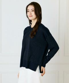 I.T.'S. international / イッツインターナショナル ニット・セーター | Ｖネックラメプルオーバー