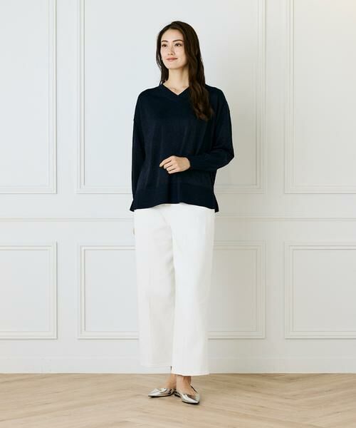 I.T.'S. international / イッツインターナショナル ニット・セーター | Ｖネックラメプルオーバー | 詳細9