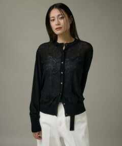 I.T.'S. international / イッツインターナショナル カーディガン・ボレロ | クルーネックニットカーディガン《Melty air wool》
