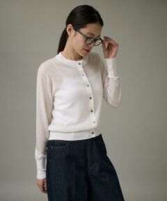 I.T.'S. international / イッツインターナショナル カーディガン・ボレロ | クルーネックニットカーディガン《Melty air wool》