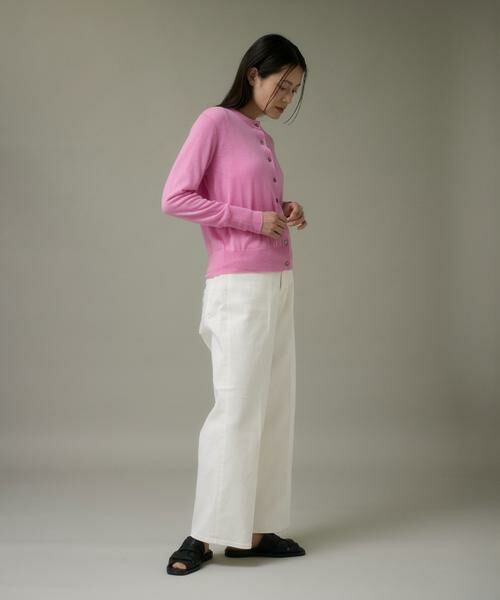 I.T.'S. international / イッツインターナショナル カーディガン・ボレロ | クルーネックニットカーディガン《Melty air wool》 | 詳細13