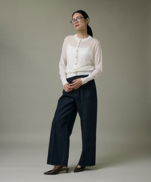 I.T.'S. international / イッツインターナショナル カーディガン・ボレロ | クルーネックニットカーディガン《Melty air wool》 | 詳細8
