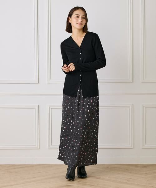 I.T.'S. international / イッツインターナショナル カーディガン・ボレロ | Vネックリブニットカーディガン《Melty air wool》 | 詳細10