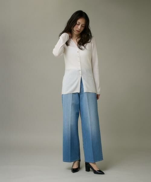 I.T.'S. international / イッツインターナショナル カーディガン・ボレロ | Vネックリブニットカーディガン《Melty air wool》 | 詳細3