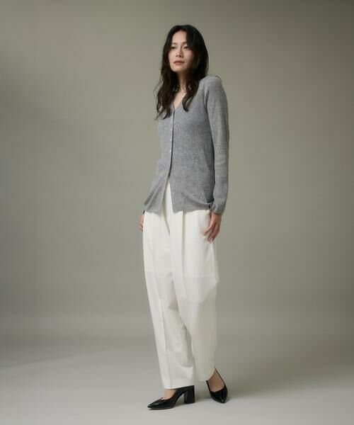 I.T.'S. international / イッツインターナショナル カーディガン・ボレロ | Vネックリブニットカーディガン《Melty air wool》 | 詳細7