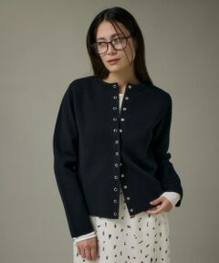 I.T.'S. international / イッツインターナショナル カーディガン・ボレロ | ドットボタンニットカーディガン