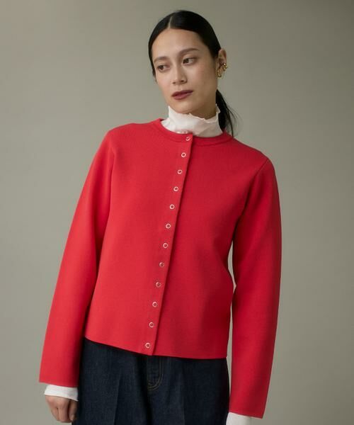 I.T.'S. international / イッツインターナショナル カーディガン・ボレロ | ドットボタンニットカーディガン | 詳細11