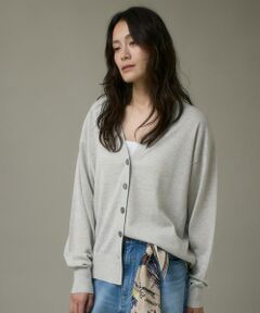 I.T.'S. international / イッツインターナショナル カーディガン・ボレロ | Ｖネックラメカーディガン