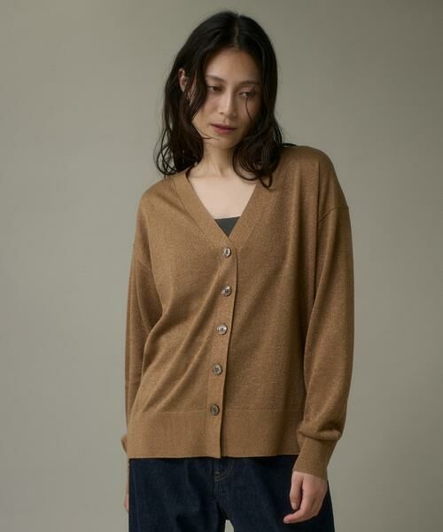I.T.'S. international / イッツインターナショナル カーディガン・ボレロ | Ｖネックラメカーディガン | 詳細12