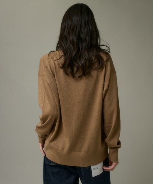 I.T.'S. international / イッツインターナショナル カーディガン・ボレロ | Ｖネックラメカーディガン | 詳細14