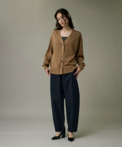 I.T.'S. international / イッツインターナショナル カーディガン・ボレロ | Ｖネックラメカーディガン | 詳細3