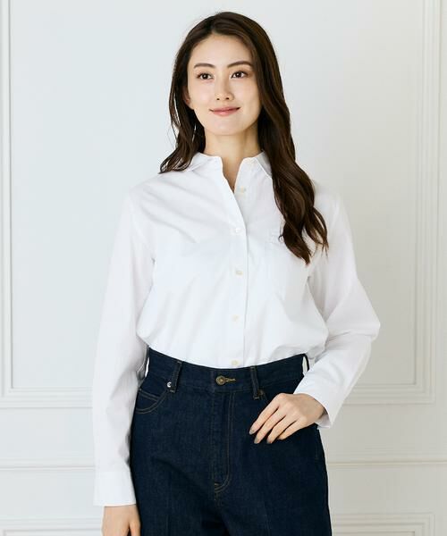 I.T.'S. international/イッツインターナショナル コットンベーシックシャツ オフホワイト1 09 I.T.'S. international/イッツインターナショナル コットンベーシックシャツ オフホワイト1 09