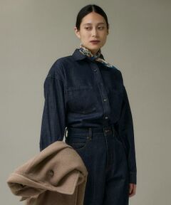 I.T.'S. international / イッツインターナショナル シャツ・ブラウス | オーバーサイズ反応染デニムシャツ