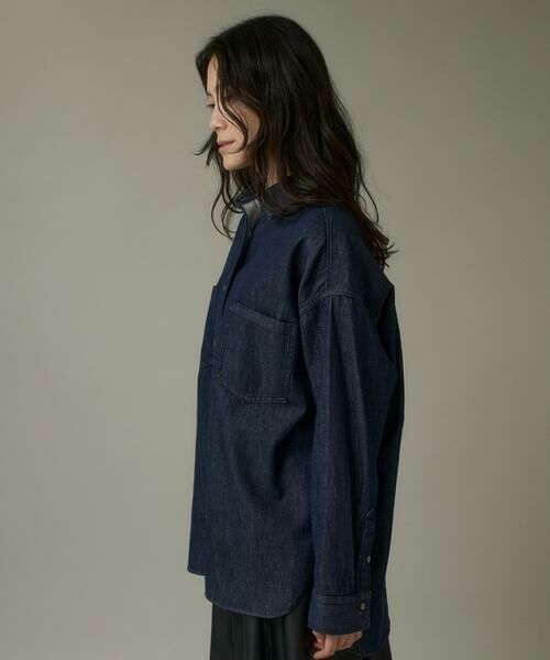 I.T.'S. international / イッツインターナショナル シャツ・ブラウス | オーバーサイズ反応染デニムシャツ | 詳細13