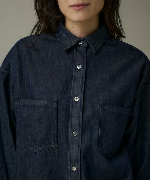 I.T.'S. international / イッツインターナショナル シャツ・ブラウス | オーバーサイズ反応染デニムシャツ | 詳細15