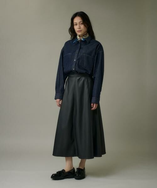 I.T.'S. international / イッツインターナショナル シャツ・ブラウス | オーバーサイズ反応染デニムシャツ | 詳細9