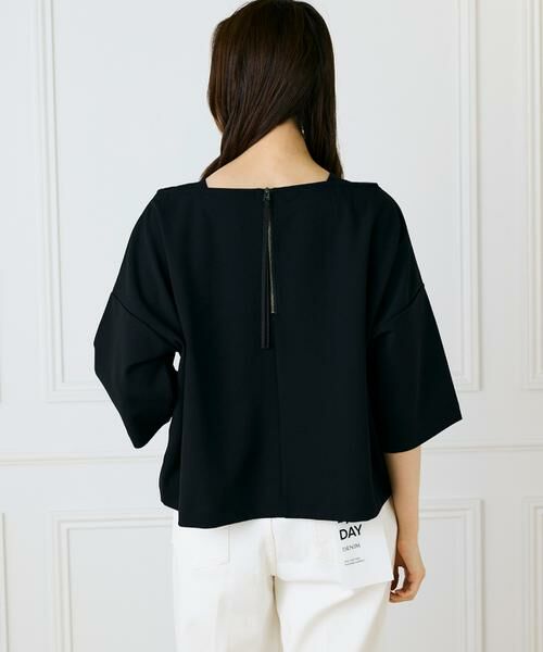 I.T.'S. international / イッツインターナショナル Tシャツ | ジョーゼットジャージーボトルネックプルオーバー | 詳細1