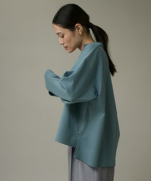 I.T.'S. international / イッツインターナショナル カットソー | コットンポンチキーネックオーバーカットソー | 詳細14