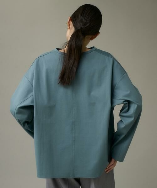 I.T.'S. international / イッツインターナショナル カットソー | コットンポンチキーネックオーバーカットソー | 詳細15