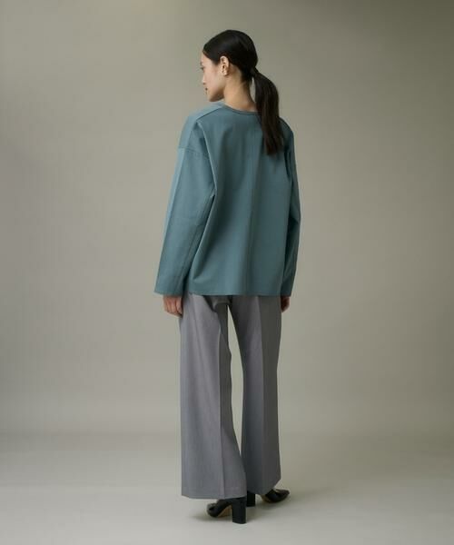 I.T.'S. international / イッツインターナショナル カットソー | コットンポンチキーネックオーバーカットソー | 詳細5