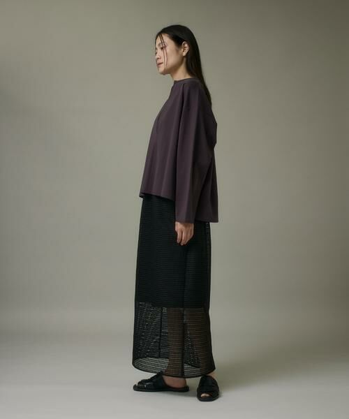 I.T.'S. international / イッツインターナショナル カットソー | コットンポンチキーネックオーバーカットソー | 詳細8