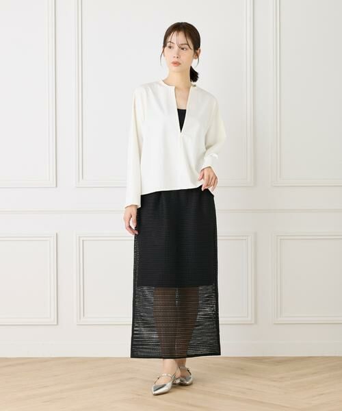 I.T.'S. international / イッツインターナショナル カットソー | コットンポンチキーネックオーバーカットソー | 詳細9