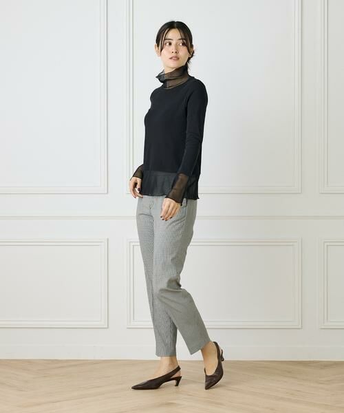 I.T.'S. international / イッツインターナショナル スラックス・ドレスパンツ | ベーシックテーパードパンツ《TRサキソニー裏起毛》 | 詳細12