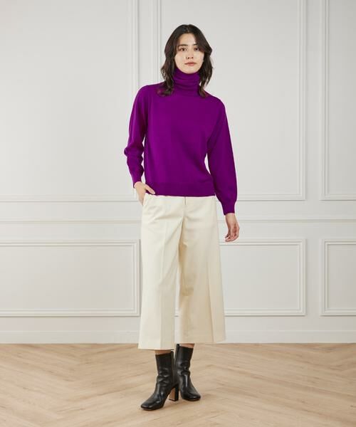 I.T.'S. international / イッツインターナショナル その他パンツ | ワイドクロップトパンツ《TRサキソニー裏起毛》 | 詳細13