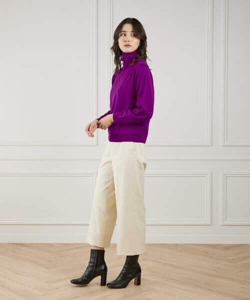 I.T.'S. international / イッツインターナショナル その他パンツ | ワイドクロップトパンツ《TRサキソニー裏起毛》 | 詳細14