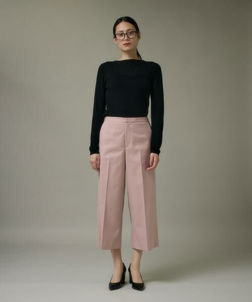 I.T.'S. international / イッツインターナショナル その他パンツ | ワイドクロップトパンツ《TRサキソニー裏起毛》 | 詳細5