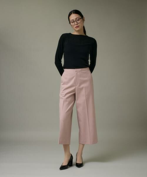 I.T.'S. international / イッツインターナショナル その他パンツ | ワイドクロップトパンツ《TRサキソニー裏起毛》 | 詳細6