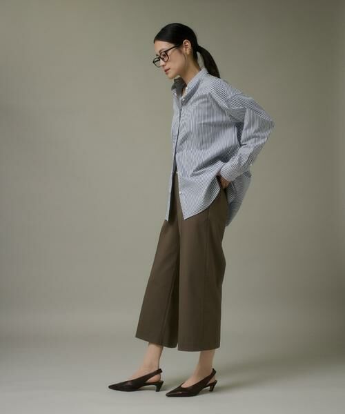 I.T.'S. international / イッツインターナショナル その他パンツ | ワイドクロップトパンツ《TRサキソニー裏起毛》 | 詳細9