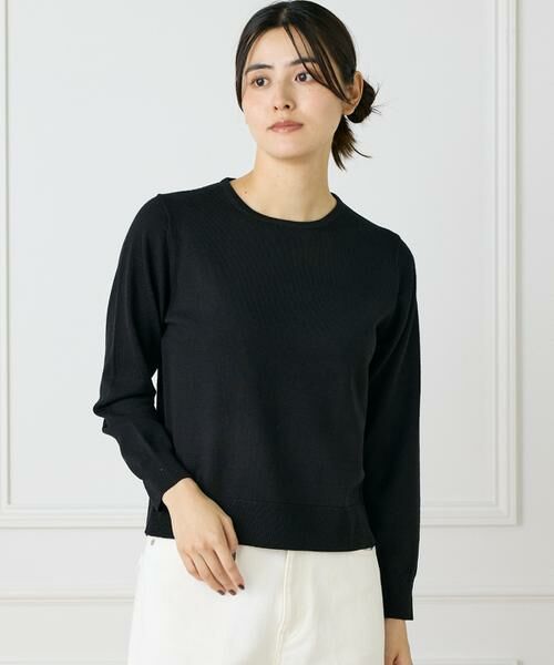 I.T.'S. international/イッツインターナショナル クルーネックニット《HARMONY》 ブラック 11 I.T.'S. international/イッツインターナショナル クルーネックニット《HARMONY》 ブラック 11