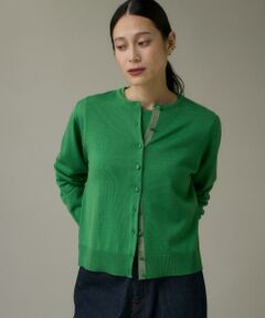 ウォッシャブルウールクルーネックカーディガン《HARMONY》