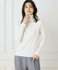 I.T.'S. international / イッツインターナショナル カットソー | 長袖ハイネックプルオーバー《スビン綿MIXフライス》