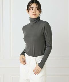 I.T.'S. international / イッツインターナショナル カットソー | 長袖ハイネックプルオーバー《スビン綿MIXフライス》