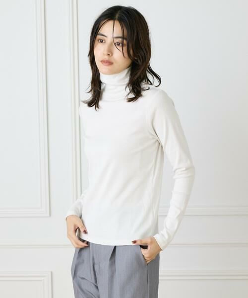 I.T.'S. international / イッツインターナショナル カットソー | 長袖ハイネックプルオーバー《スビン綿MIXフライス》 | 詳細13