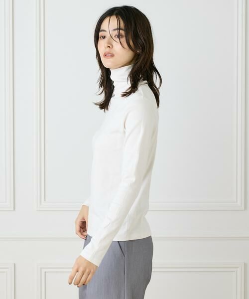 I.T.'S. international / イッツインターナショナル カットソー | 長袖ハイネックプルオーバー《スビン綿MIXフライス》 | 詳細14