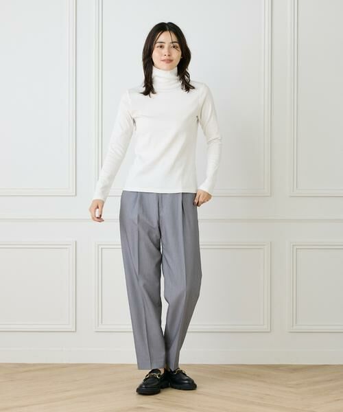 I.T.'S. international / イッツインターナショナル カットソー | 長袖ハイネックプルオーバー《スビン綿MIXフライス》 | 詳細2