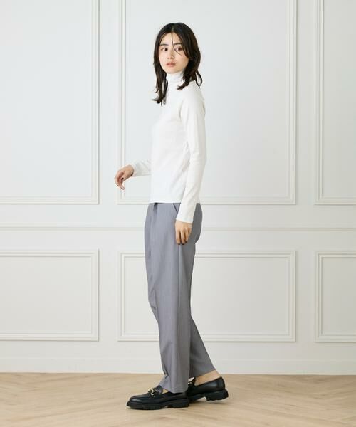 I.T.'S. international / イッツインターナショナル カットソー | 長袖ハイネックプルオーバー《スビン綿MIXフライス》 | 詳細3