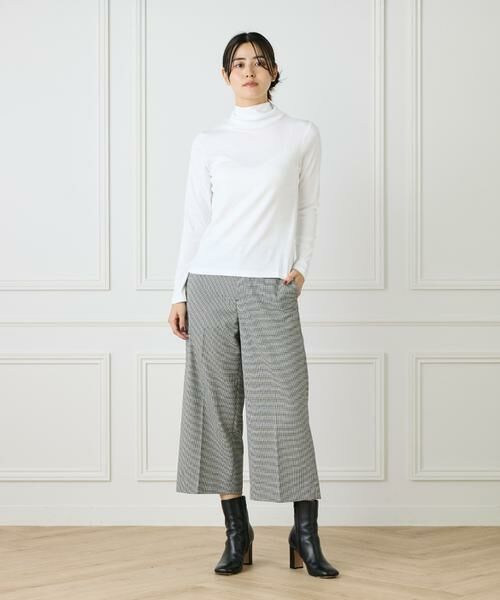 I.T.'S. international / イッツインターナショナル カットソー | 長袖ハイネックプルオーバー《スビン綿MIXフライス》 | 詳細7