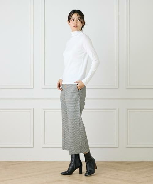 I.T.'S. international / イッツインターナショナル カットソー | 長袖ハイネックプルオーバー《スビン綿MIXフライス》 | 詳細8