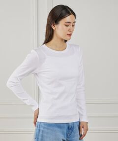 I.T.'S. international / イッツインターナショナル Tシャツ | 長袖クルーネックプルオーバー《スビン綿MIXフライス》