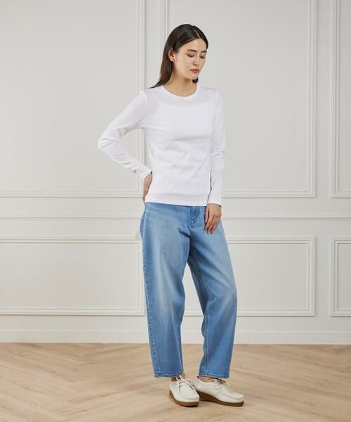 I.T.'S. international / イッツインターナショナル Tシャツ | 長袖クルーネックプルオーバー《スビン綿MIXフライス》 | 詳細14