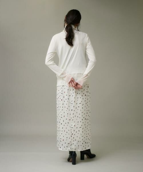 I.T.'S. international / イッツインターナショナル カットソー | チュールドッキングハイネックカットソー | 詳細4